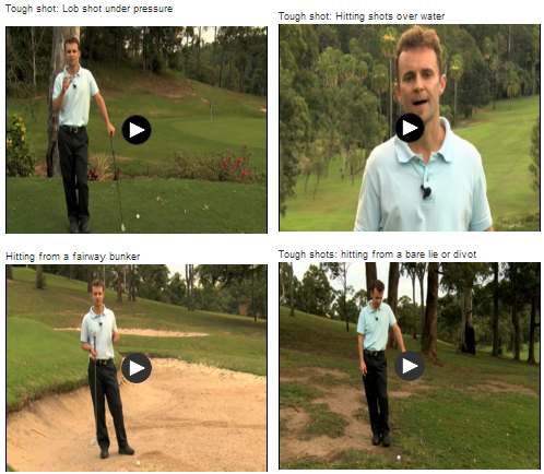 Hitting tough shots